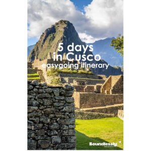 CUSCO EASYGOING 5 DAYS BASIC